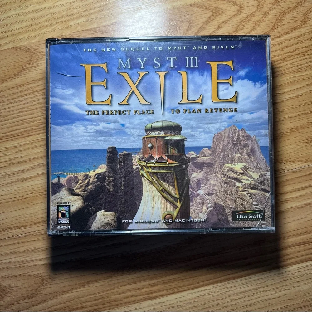 Myst 3 Exile: The Sequel to Myst & Riven PC 2001 Video Games 4‎ Discs